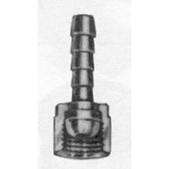 Female Swivel Brass Hose End 1/4" ID Hose x 1/4" NPS
