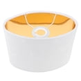 thumbnail image 1 of Oval Lamp Shades 1Pack White Velvet Protection Suitable for Bedside Use, 1 of 4