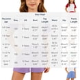 thumbnail image 3 of Girls Summer 2 Piece Outfits Short Sleeve T Shirts Top and Shorts Set Kids Clothing Sets with Pockets Teen Soft Comfy Athletic Casual Sets Sportswear Pink 9-10 Years, 3 of 7