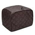 thumbnail image 2 of 2 Slice Toaster Cover, Bread Toaster Oven Dustproof Cover, Waterproof Kitchen Small Appliance Cover, Brown, 2 of 7