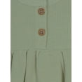 thumbnail image 4 of Modern Moments by Gerber Baby Girl Waffle Long Sleeve Dress & Diaper Cover Outfit Set, 2 Piece, Sizes 0/3-24 Months, 4 of 6
