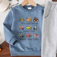 thumbnail image 4 of CAUYDY 3 6 9 12 18 24 Months 1-5T Baby Boy Birthday Outfits Toddler Long Sleeved Pullover and Pants 2Pcs Clothes Set Fall Winter Autumn Gift for Infant Blue for Sizes 3-6 Months, 4 of 4