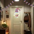 thumbnail image 6 of Chmadoxn 27×13-Inch Village Red White and Blue Patriotic Fabric Front Door Wreath with Wooden Star Bow - American Style Decoration - Indoor and Outdoor Home Decoration, 6 of 8