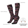 thumbnail image 4 of Honeii Orchids Flowers Print Long Socks,Novelty Design Socks Gift for Men and Women,Crew Socks,Calf Socks, 4 of 6