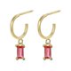thumbnail image 5 of Pendientes florales Yashi con diamantes de imitación moda 2023, 5 of 5