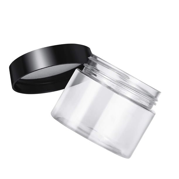 Tarro de crema facial DIY soportes de embalaje soporte de almacenamiento transparente sellado con tapa envase cosmético de plástico para salón Almacenamiento y organización del hogar tipo 4 Matsuzay HA062036-04