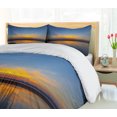 thumbnail image 4 of Ambesonne Yellowstone Duvet Cover Sets, National Park Sun, 2-King, Yellow Blue, 4 of 6