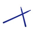 thumbnail image 4 of FUEENIRVA 1Par De Drumsticks De Nylon Para Batería Color Azul Elegante Y Compatibles, 4 of 5