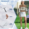 thumbnail image 6 of Uorisanigo Geometric Mandala Women's Dry-Fit Golf Polo Shirts Fashion Hiking Running Workout Tops Quarter Zip Athletic Tops for Tennis Hiking & Outdoor Sports, 6 of 7