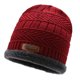 thumbnail image 4 of 2 uds gorro de punto cálido de invierno bufanda gorros de terciopelo para exteriores (rojo vino) Ehuebsd Para estrenar, 4 of 8