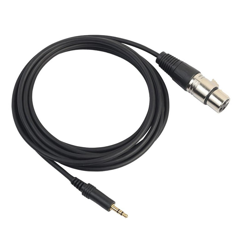 XLR 3Pin Female to 3.5mm TRS male Audio Cable Microphone Cord for Phone