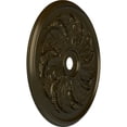 thumbnail image 3 of 42 1/8"OD x 1 7/8"P Sellek Ceiling Medallion (Fits Canopies up to 9"), Hand-Painted Green Gold, 3 of 7