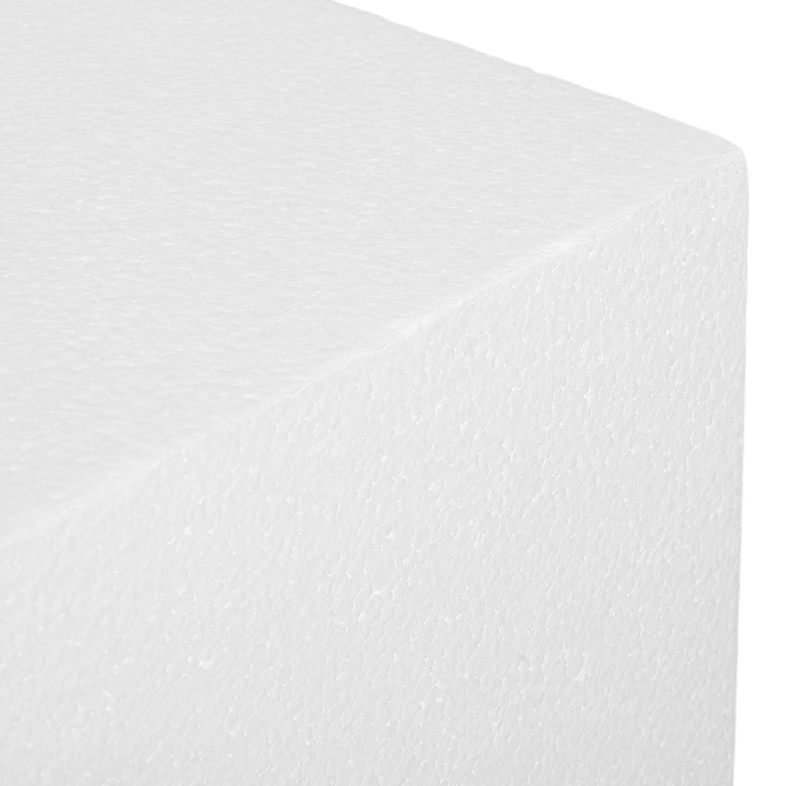 DEEPCRAFF 2Pcs High Density White Foam Cubes for Crafting Easy to Shape Modeling Foam for Floral Use