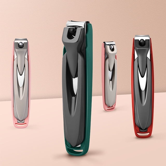 Becaristey Detachable Fingernail Clippers Durable For Precise Clipping And Portable Fast And Efficient Creative pink L