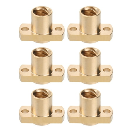 

Etereauty Screw Nuttrapezoidal Nut 3Dbrass Screw Standoffs 8Mm Copper Motion Screws Linear Rod Fasteners Threaded Spacer Aluminum