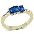 thumbnail image 1 of Alamode TK3037-9 Femmes IP Or Bague en Acier Inoxydable avec Synthétique en Montana - Taille 9, 1 of 1