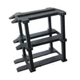thumbnail image 2 of arctrm 1/64 Scale Vehicle Display Stand Miniature Parking Lot Sand Table Realistic Simulation Micro Landscape Garage Display Diorama 3 Layer Black, 2 of 10
