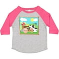 thumbnail image 3 of Inktastic Farm Animals with Cow, Chick and Pig Boys or Girls Toddler T-Shirt, 3 of 5