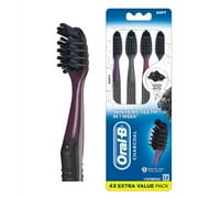 Oral-B Charcoal Toothbrush, Soft, 4 Count