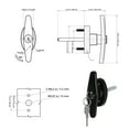 Axio T Type Handle Lock Cam Locks Door Handle Electric
