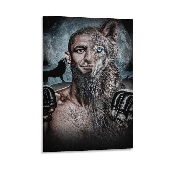 Khamzat Chimaev Poster Canvas Poster Artworks Canvas Poster Room Aesthetic Wall Art Prints Artworks Picture Print Poster Wall Art Painting Canvas Gift Decor Home Posters Decorative 16x24inch(40x60cm)