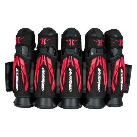 Zero G 2.0 Paintball Harness 5 4 Pod Pack - Black/Red