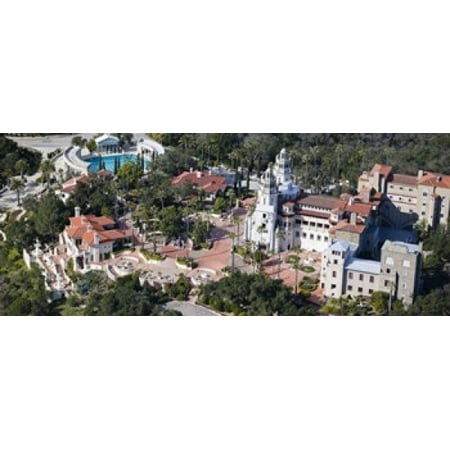 Aerial view of a castle on a hill Hearst Castle San Simeon San Luis Obispo County California USA Canvas Art - Panoramic Images (15 x
