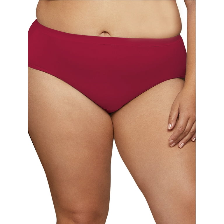 Fit for Me by Fruit of the Loom Women's Plus Size Microfiber Brief