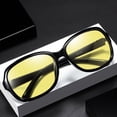 thumbnail image 3 of Gafas de sol que cambian de color, gafas de sol polarizadas, espejo de visión nocturna para conducción de día y de noche para mujer, gafas retro, 3 of 3