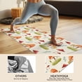 thumbnail image 4 of Orange Mushroom Grass Light Pattern Hot Yoga Mat Towel Non Slip for Hot Yoga - Quick-Drying Yoga Mat Cover with 4 Corner Pockets with Travel Bag - Hot Yoga Towel Non Slip 70"x26", 4 of 6