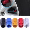 thumbnail image 1 of TopOne 4 Pcs/set Aluminum Alloy Car Valve Cap Colored Valve Core Cover Auto Parts, 1 of 8