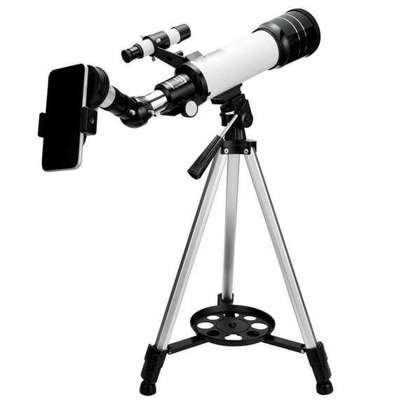 Telescope for Kids & Astronomy Beginners, 70mm Aperture Portable Telescope Astronomical Refracting Telescopes with Height Adjustable Tripod, Phone Adapter