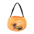 thumbnail image 2 of Plush Halloween Trick Or Treat Bags - Kids' Candy Baskets with Cute Designs for Halloween Celebrations （Yellow）, 2 of 3