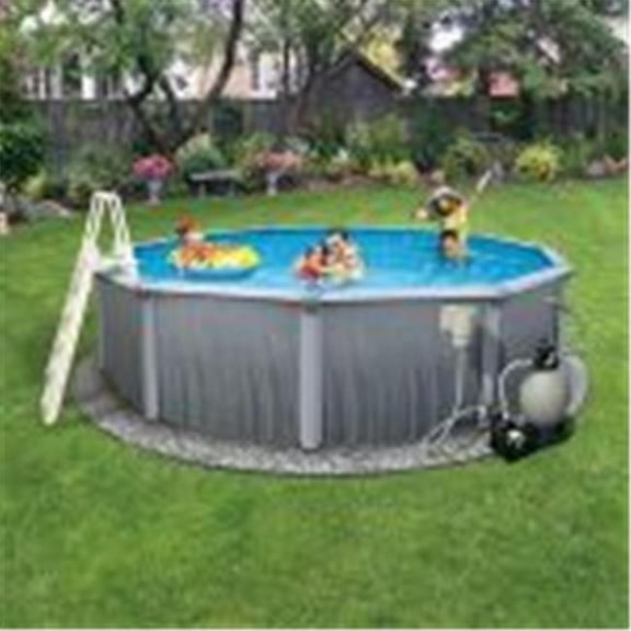 Blue Wave Metal-Walled Above Ground Pool Round 52” 52”