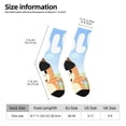thumbnail image 2 of Silaia Bluey Print Adult Socks, Athletic Socks, Mens and Womens Crew Cushion Socks,Work Athletic Running Socks,Casual Breathable Socks, 2 of 6