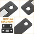 thumbnail image 3 of BESTYASH 12Pcs Black Magnetic Cabinet Door Catch Sturdy Metal Closure Hardware for Home Use, 3 of 8