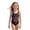 Black, variant on d 4th of July Girls Swimsuit American Flag Quick Dry Swimwear Red White and Blue Crew Neck Beach Patriotic Bathing Suit