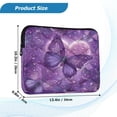 thumbnail image 3 of RMDQTR 13in Laptop Bag Briefcases Computer Inner Bags Computer Bags Laptop Sleeves Work Travel School Bag Purple Diamond Butterfly, 3 of 8