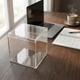 thumbnail image 5 of Transparent Acrylic Cube Storage Box, Clear Plastic Desktop Organizer for Cosmetics and Stationery, Stackable Jewelry Display Case, Multi-Purpose Small Storage Case, 5 of 5