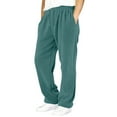 thumbnail image 2 of uikmnh Boys Casual Corduroy Pants Elastic Waist Drawstring Loose Fit Wide Leg Palazzo Trousers with Pockets for Kids Color:Mint Green,Size:5-6 Years, 2 of 8