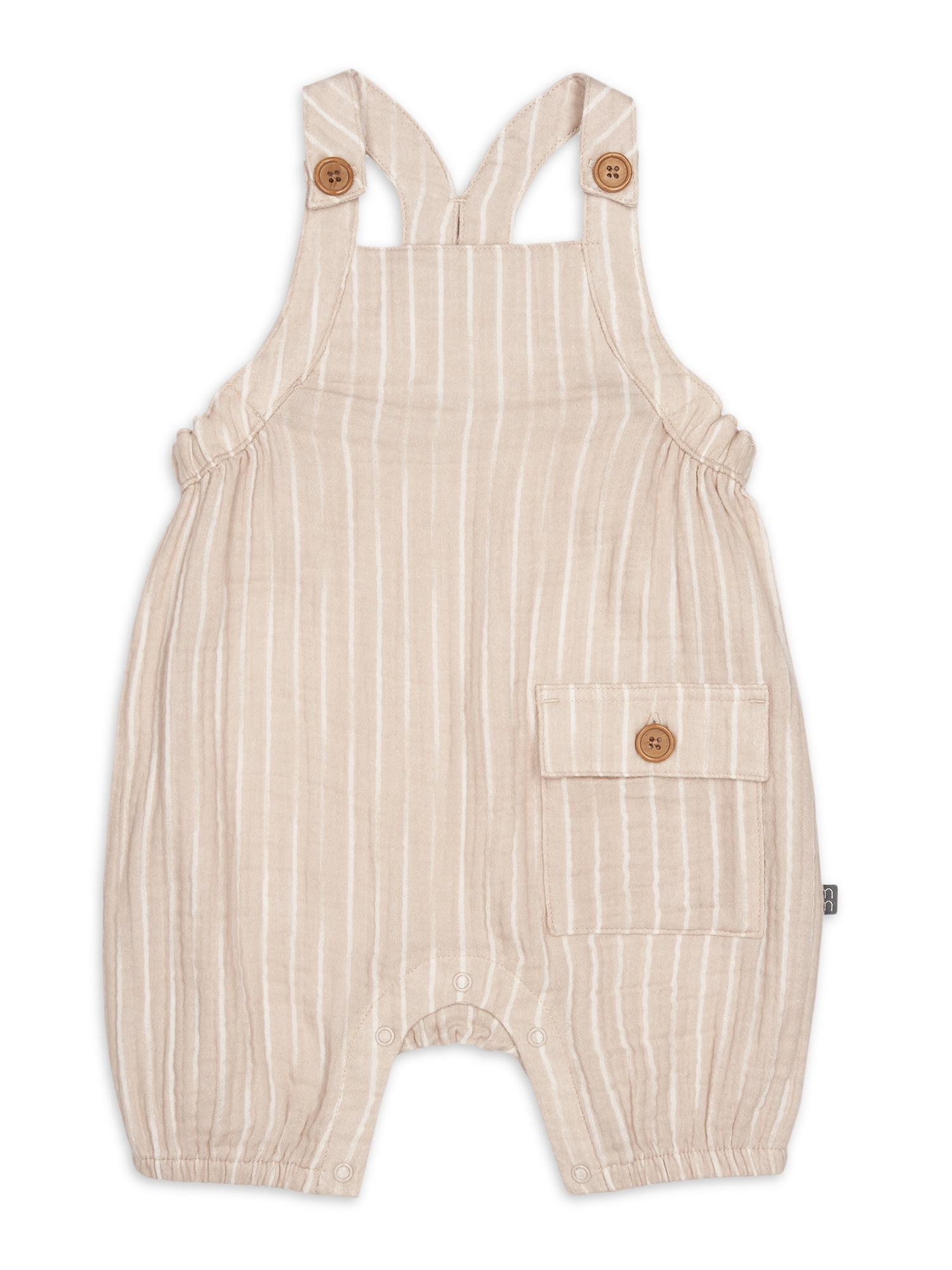 Modern Moments by Gerber Baby Boy Sleeveless Romper with Shoulder Straps, Sizes 0/3M - 24M