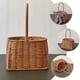 thumbnail image 1 of unbranded Cesta De Almacenaje De Rattan Tejida Con Asa Rústico Marrón, 1 of 7