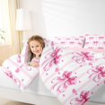 thumbnail image 4 of Manfei Cute Bow Loves 7pcs Queen Bedding,Pink Dreamy Bowknot Bedding Comforter Set Queen,Pink Reversible, 4 of 7
