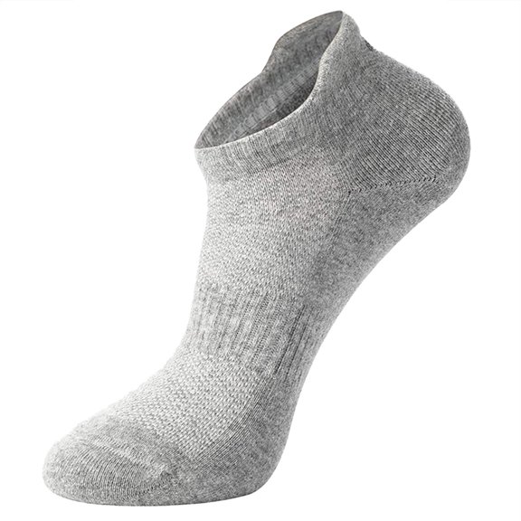 AWZXDE Men Women Athletic Running Socks Low Cut Ankle Socks Comfortable Breathable Casual Sport Socks For All Season womens athletic socks Grey