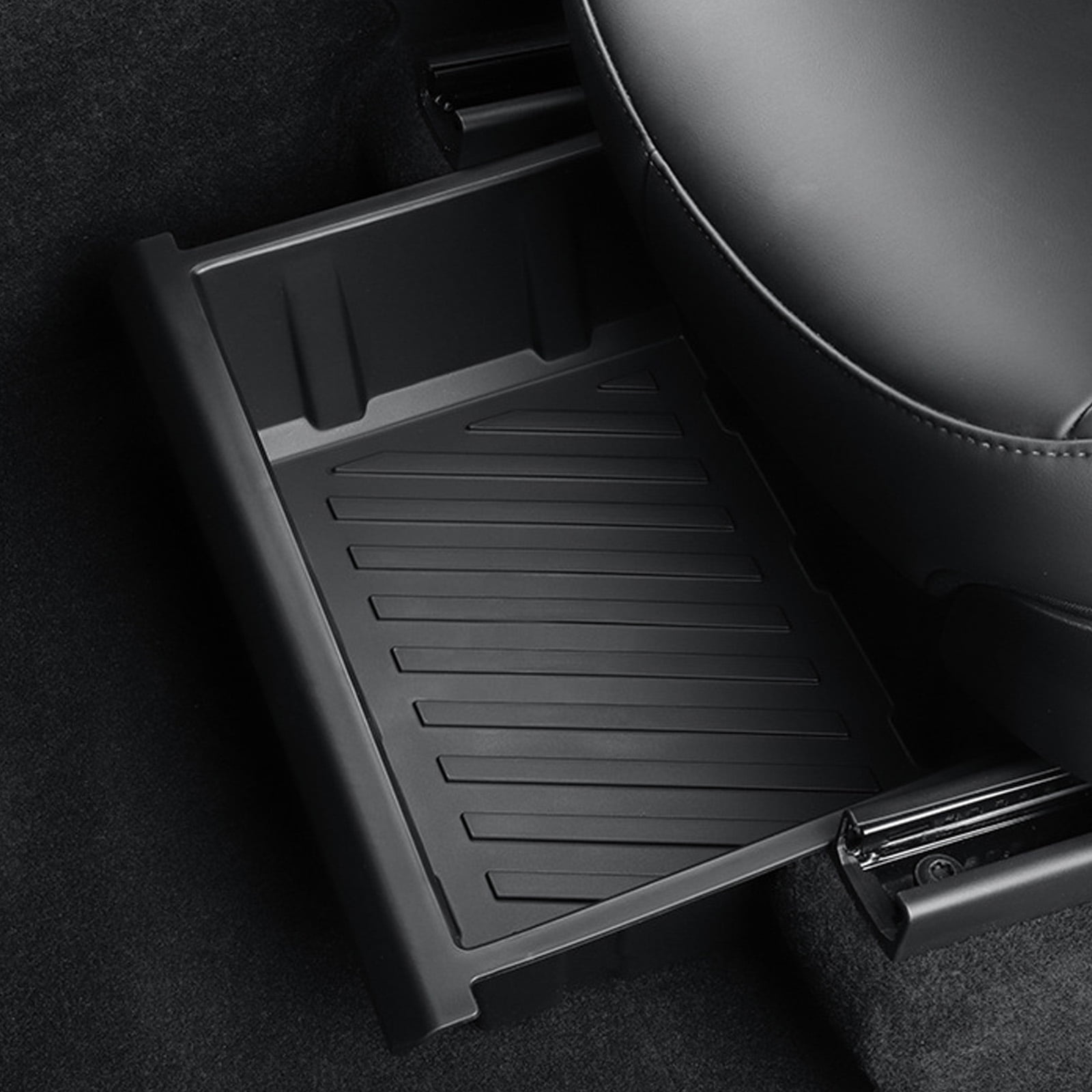 BIBABLYKE Car Under Seat Storage Organizer Waterproof Vehicle Storage Box Easy Installation Vehilce Accessories for Car Model Y