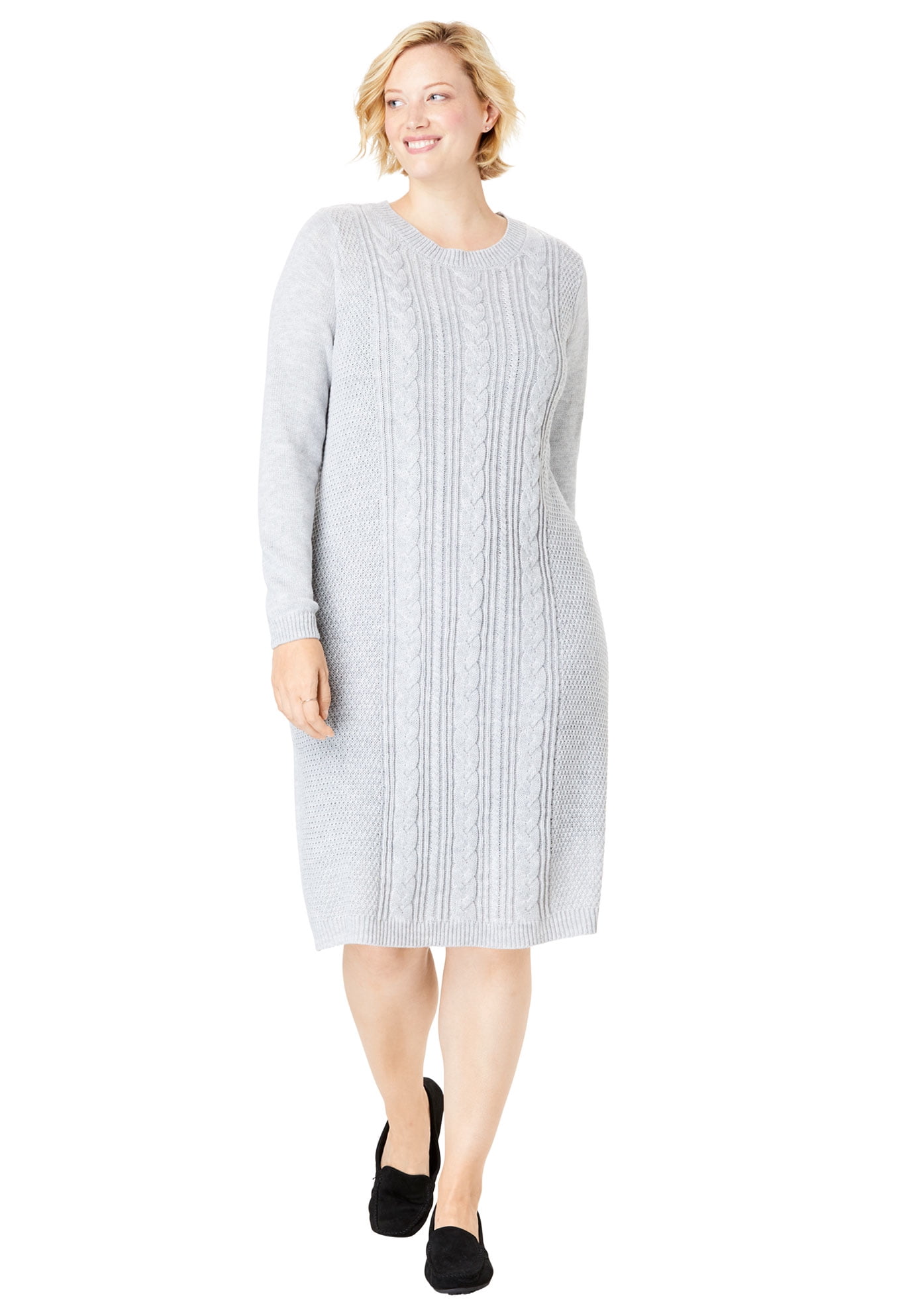 cable knit sweater dress plus size