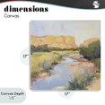 thumbnail image 4 of Stupell Industries Transitional Painted Plateau River Reflection Canvas Art, 17 x 17, by Petals Prints Design, 4 of 8