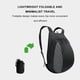 thumbnail image 3 of Sonducket Bolso negro duradero y exquisito para casco de motocicleta, resistente al agua y al desgarro, plegable Mochilas Tricotomía >24L, 3 of 6
