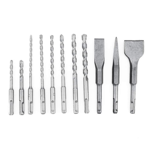 Juego de 11 Brocas SDS-plus WEIHJMXG para Taladro Percutor Rotatorio y SDS-plus para Ladrillo Cemento Piedra
