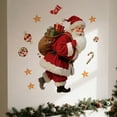 thumbnail image 7 of Santa Candy Gifts Gingerbread Self-adhesive Window Stickers Christmas Showcase Home Decoration Stickers(15.8 x 16.7in), 7 of 7